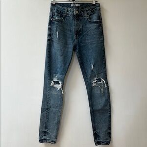 Zara | Men's Blue Distressed Jeans Size 30